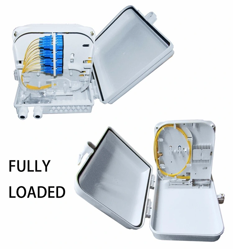 Plastic Outdoor Fiber Optics Splitter Cable Termination Box with 16 Cores