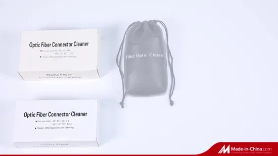FTTH un clic 1.25mm 2.5mm LC/Sc/MPO connecteur optique boîte de Cassette de nettoyage/stylo/bâton d'écouvillon/Kimwipes outil de nettoyage de Fiber optique