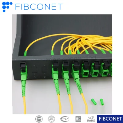 Tableau de connexions optique de fibre de cadre de distribution de fibre de bâti de support de Sc de port de FTTH ODF 48